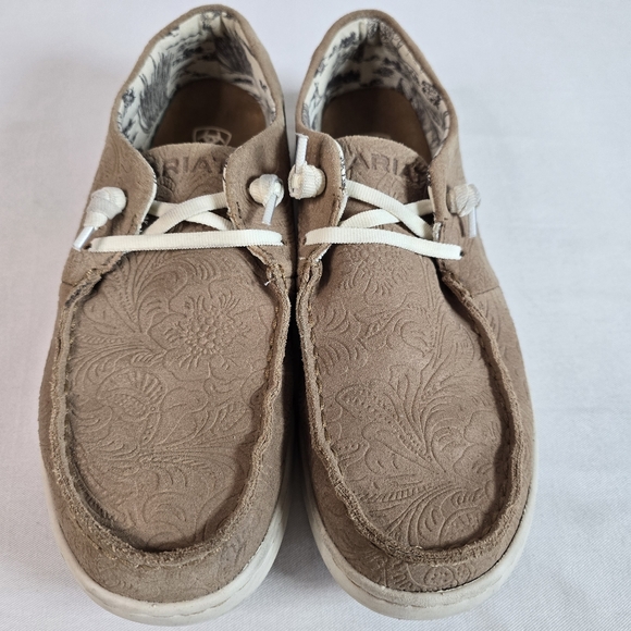 Ariat Womens_Slipon Loafers With Decorative Laces Size 9B in Tan - Picture 1 of 11